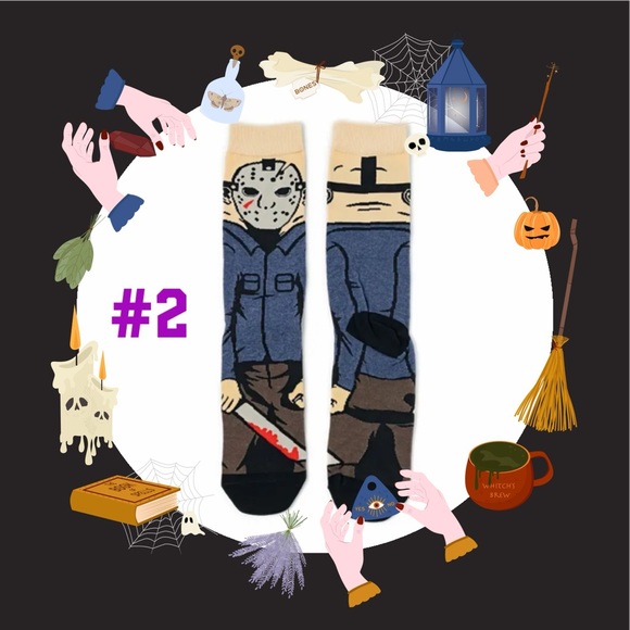Socks,NIP, Horror, Unisex, Colorful - Picture 1 of 4
